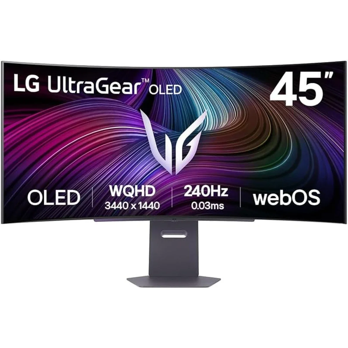 LG 45GX90SA UltraGear 45-Inch Curved OLED Gaming Monitor, WQHD 240Hz 0.03ms, Black