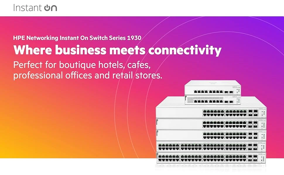 سويتش HP Aruba Instant On 1930 ذكي مُدار جيجابت 24 منفذ Layer 2+ مع 4 منافذ SFP+ وPoE بقدرة 195W - Image 6