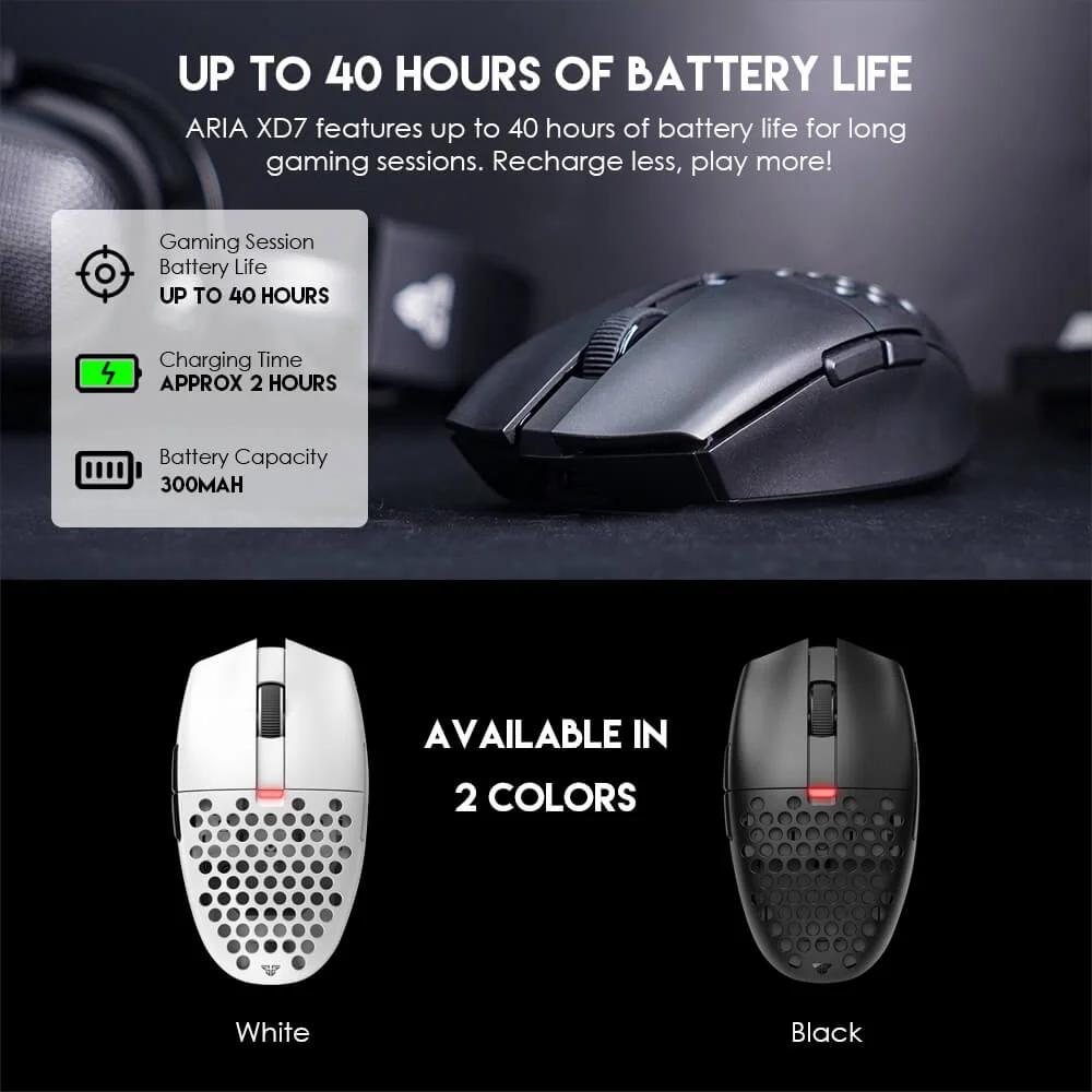 ماوس ألعاب Fantech Aria XD7 فائق الخفة - Image 6