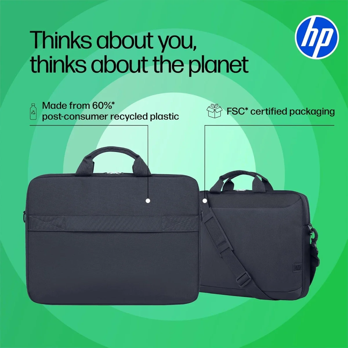 HP Everyday 16-Inch Laptop Briefcase, Odyssey Gray - Thumbnail 6