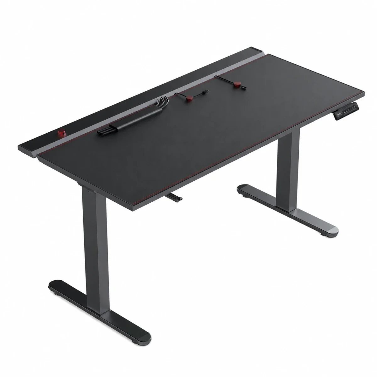 مكتب وقوف قابل للتعديل كهربائياً Fantech WorkStation DUBLIN DW114 أسود 140 × 70 سم - Image 4