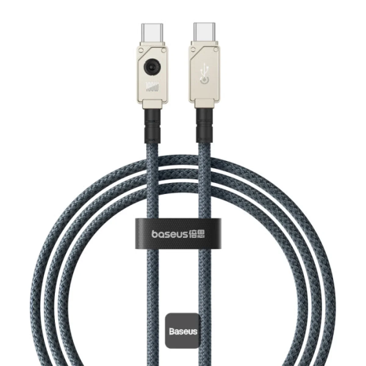 Baseus Unbreakable Series 100W PD Fast Charging USB-C to USB-C Data Cable 1M White