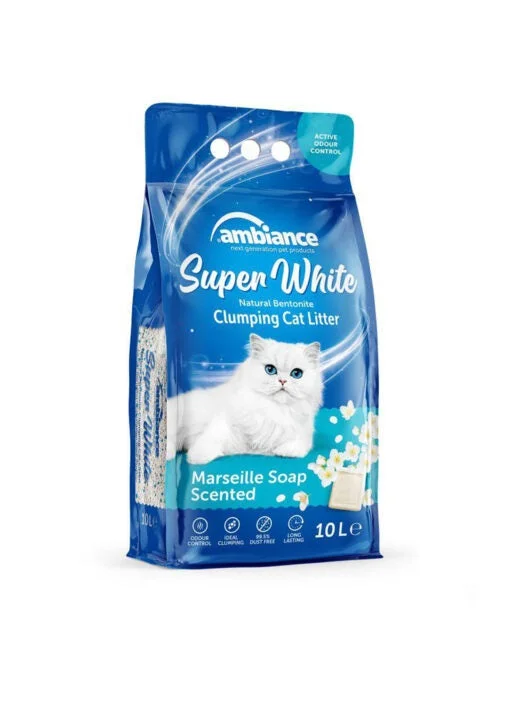 بنتونايت Super White برائحة صابون مرسيليا 10 لتر