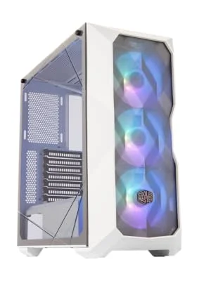 هيكل ألعاب Cooler Master MasterBox TD500 Mesh أبيض ميد تاور بإضاءة ARGB - Thumbnail 7