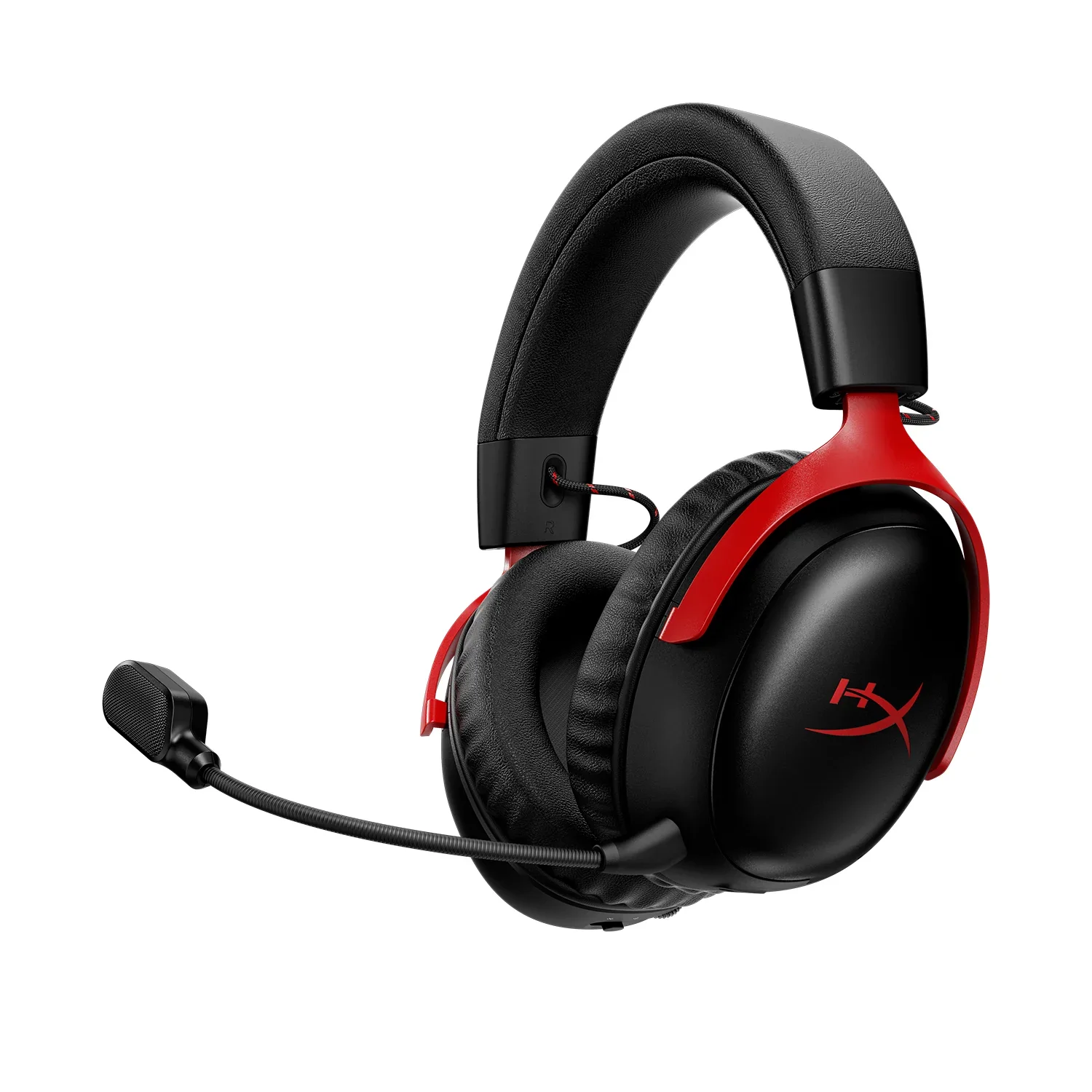 HyperX Cloud III S Wireless and Bluetooth Gaming Headset 120-Hour Battery DTS Spatial Audio Black Red