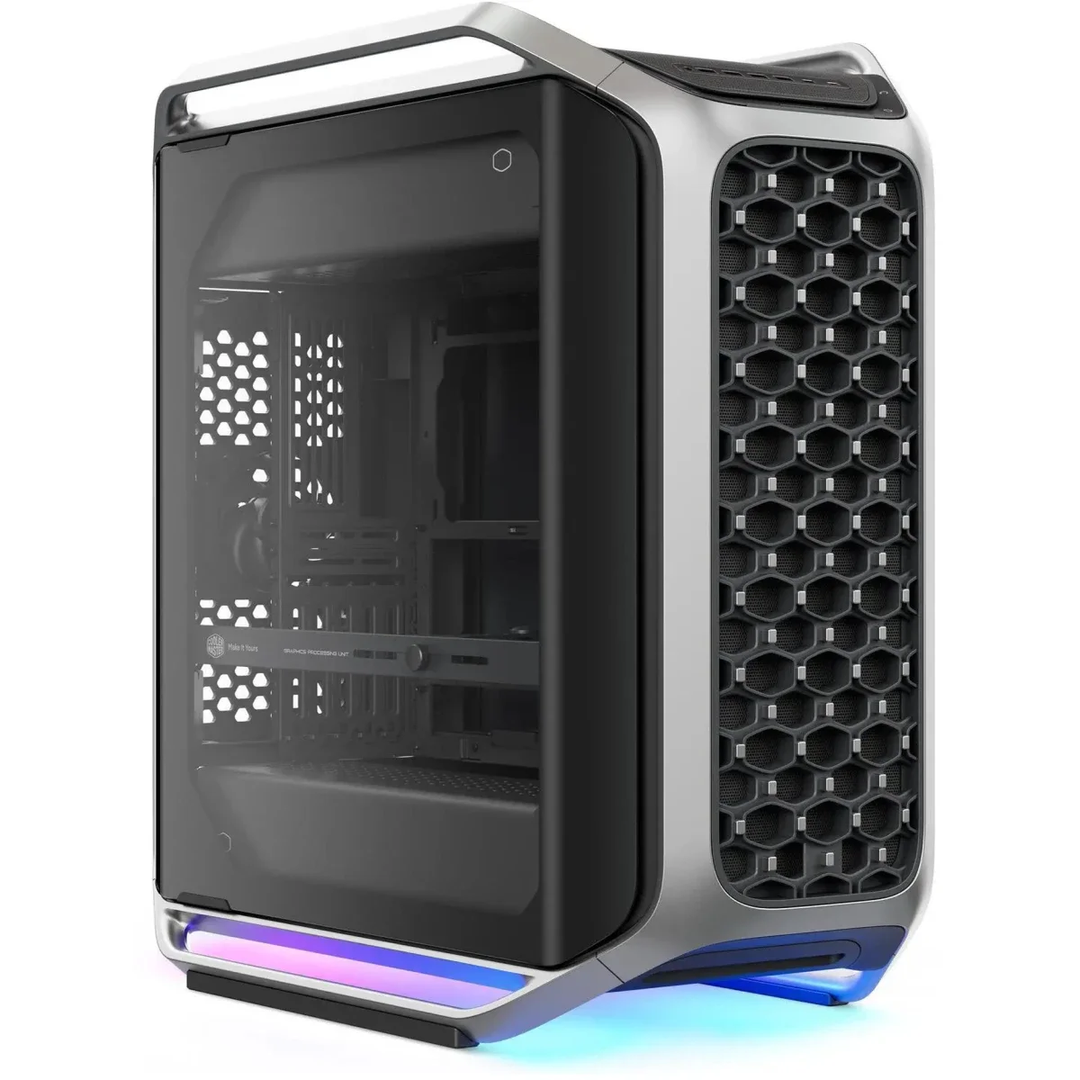 هيكل كمبيوتر Full Tower Cooler Master Cosmos Alpha مع FreeForm 2.0 ودعم كرت شاشه 400 مم وراديتر 420 مم وUSB-C بسرعه 20Gbps