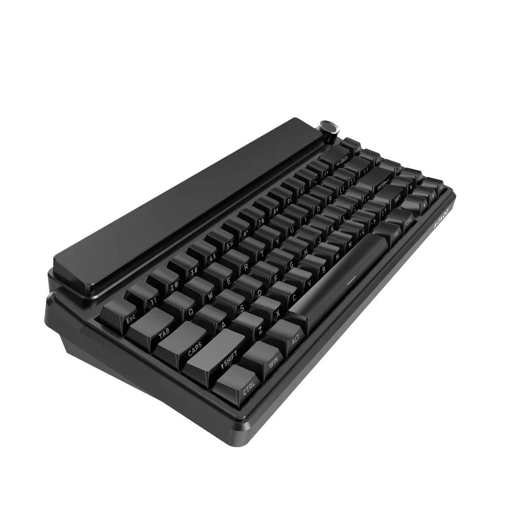 AJAZZ Pixel68 Mechanical Gaming Keyboard, White Peach Switch, Dot Matrix Screen, Wireless Bluetooth, Hot-Swappable, Factory Engraved Black, 8+8k - Image 8