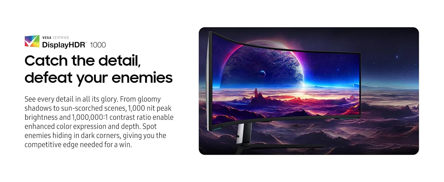 Samsung Odyssey Neo G9 G95NC 57-Inch Dual 4K UHD 240Hz Curved Gaming Monitor - Image 15
