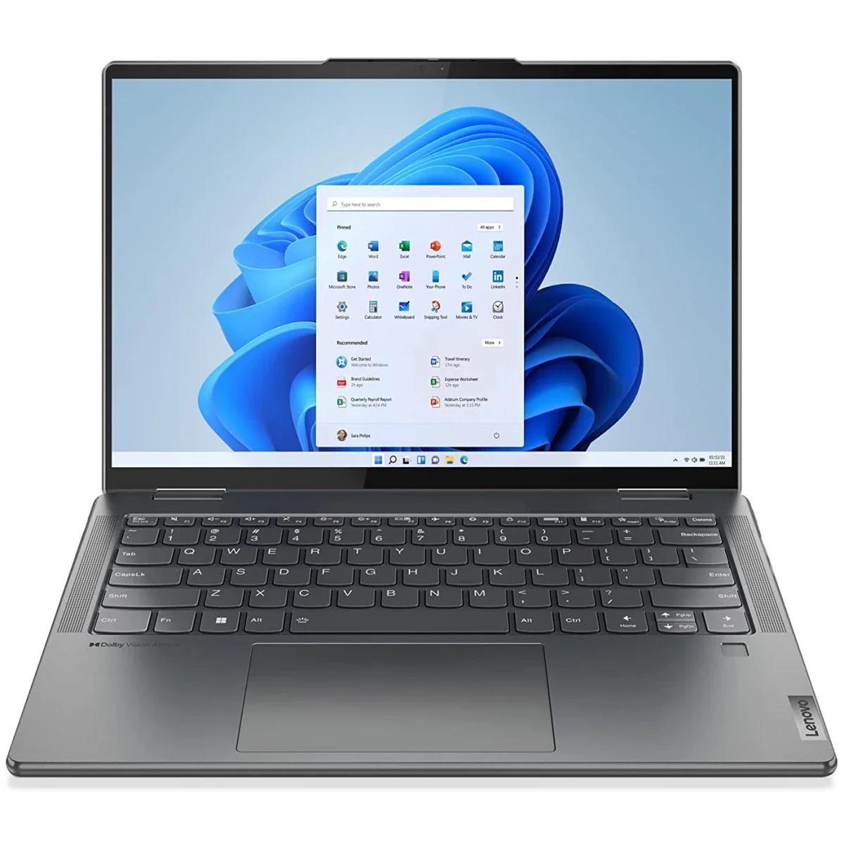 Lenovo Yoga 7 14 2-in-1 Laptop 13th Gen Intel Core i5-1340P 14-Inch OLED Touch 8GB RAM 512GB SSD Storm Grey - Image 4