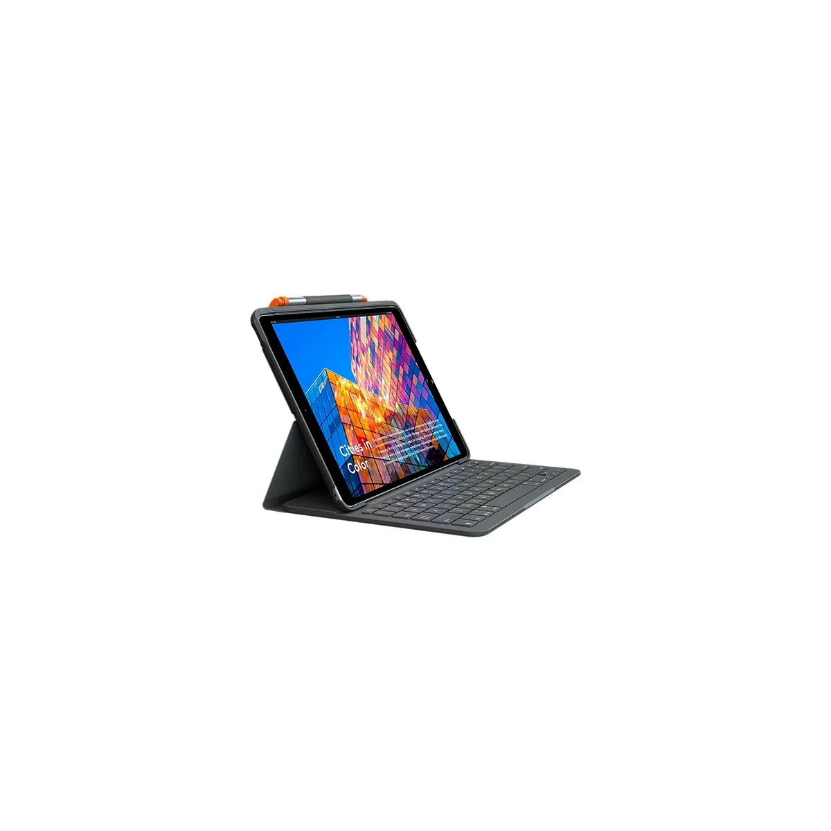 جراب كيبورد Logitech Slim Folio لجهاز iPad Air الجيل الثالث - جرافيت