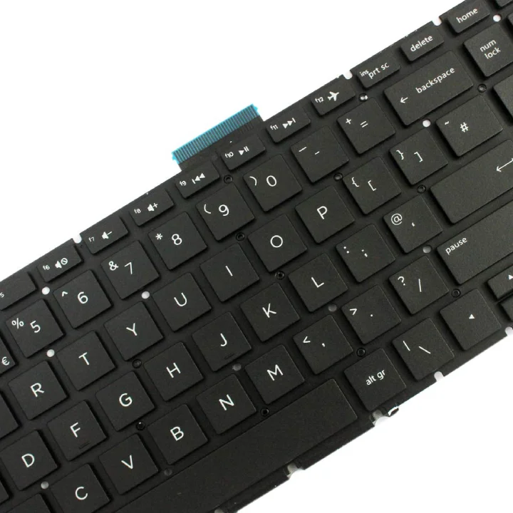كيبورد لابتوب HP مع إطار وتخطيط إنجليزي وطباعة عربية – 15، 15-BS، 15-BW، 250 G6، 255 G6، 256 G6، 258 G6، 925008-001 - Image 2