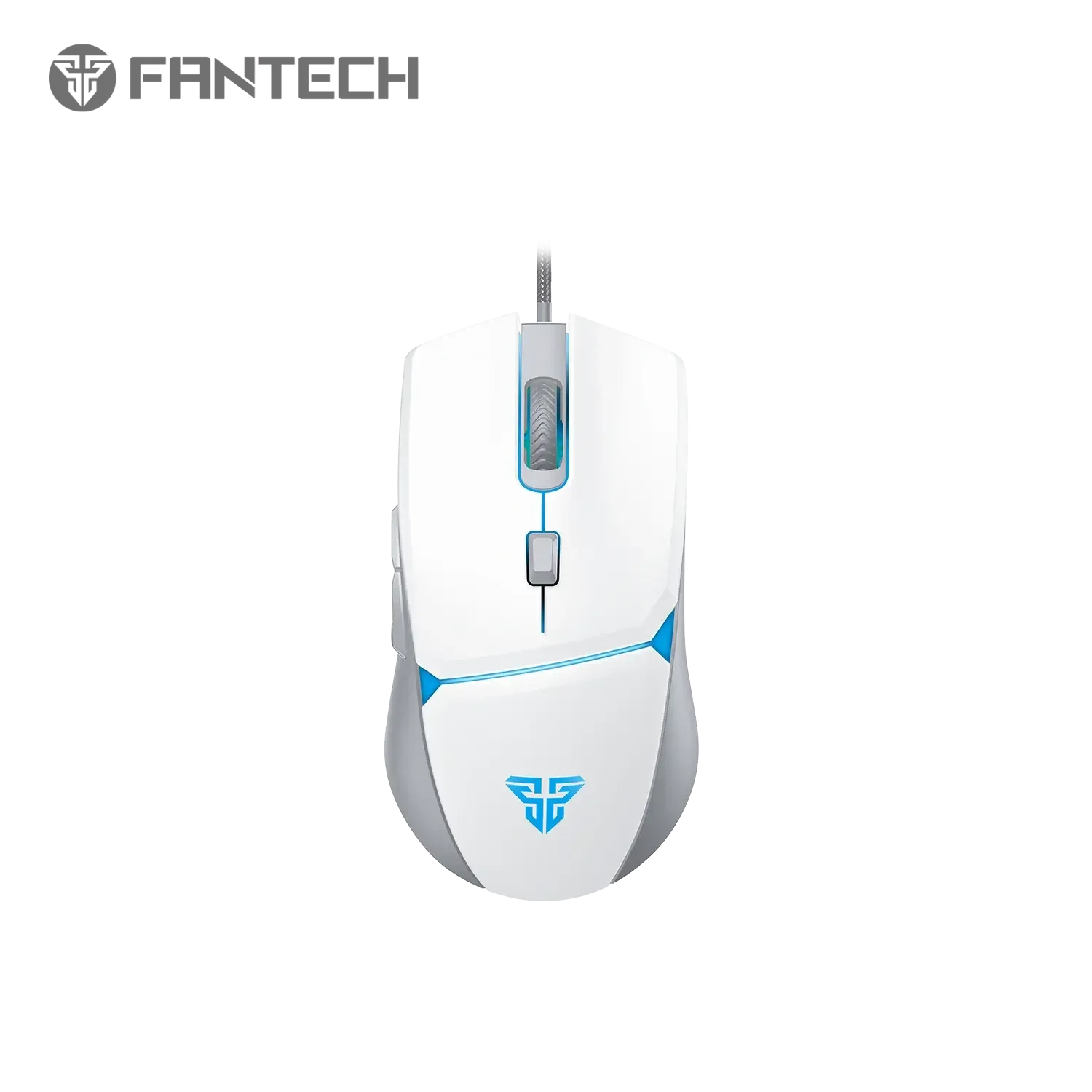 طقم ألعاب Fantech P51 5 في 1 باللون الأبيض كيبورد وماوس وماوس باد وسماعة وحامل سماعة - Thumbnail 8