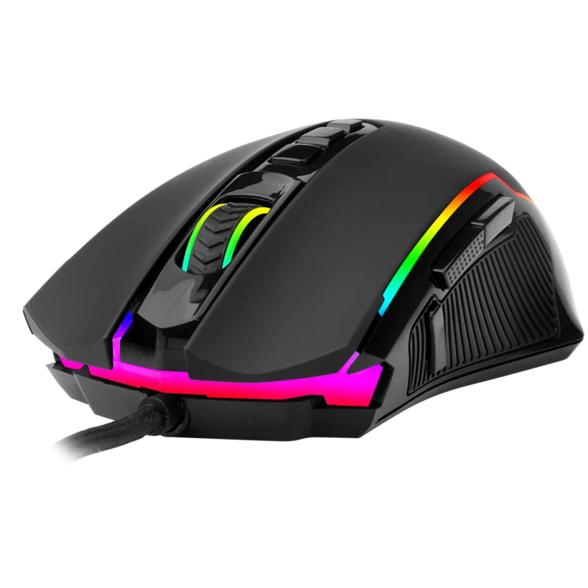 ماوس ألعاب سلكي Redragon M910 Ranger بإضاءة RGB، 8000 DPI، 9 أزرار قابلة للبرمجة