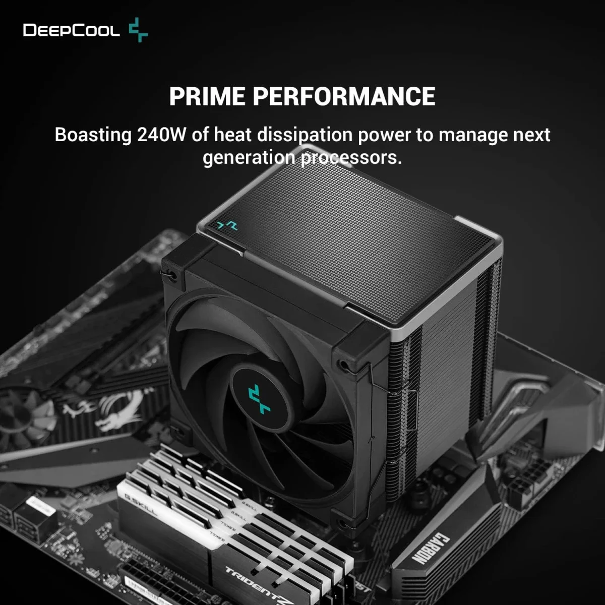DeepCool AK500 ZERO DARK CPU Air Cooler with 120mm PWM Fan - Image 6