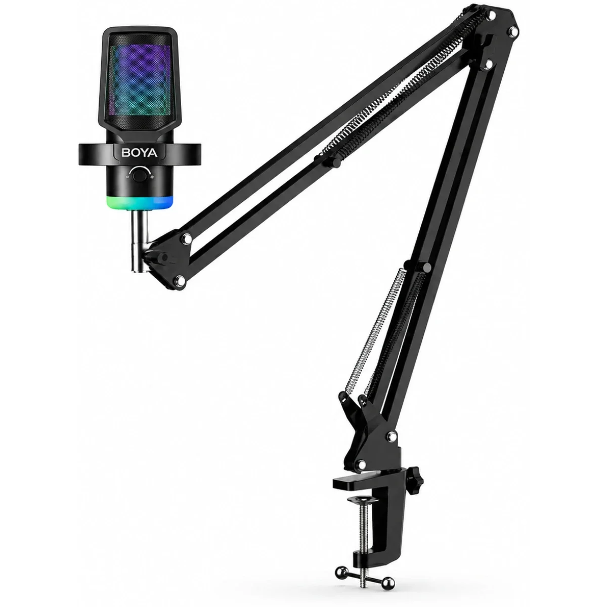 Boya CastMic G40B USB Condenser Microphone Boom Arm Kit with RGB and ENC