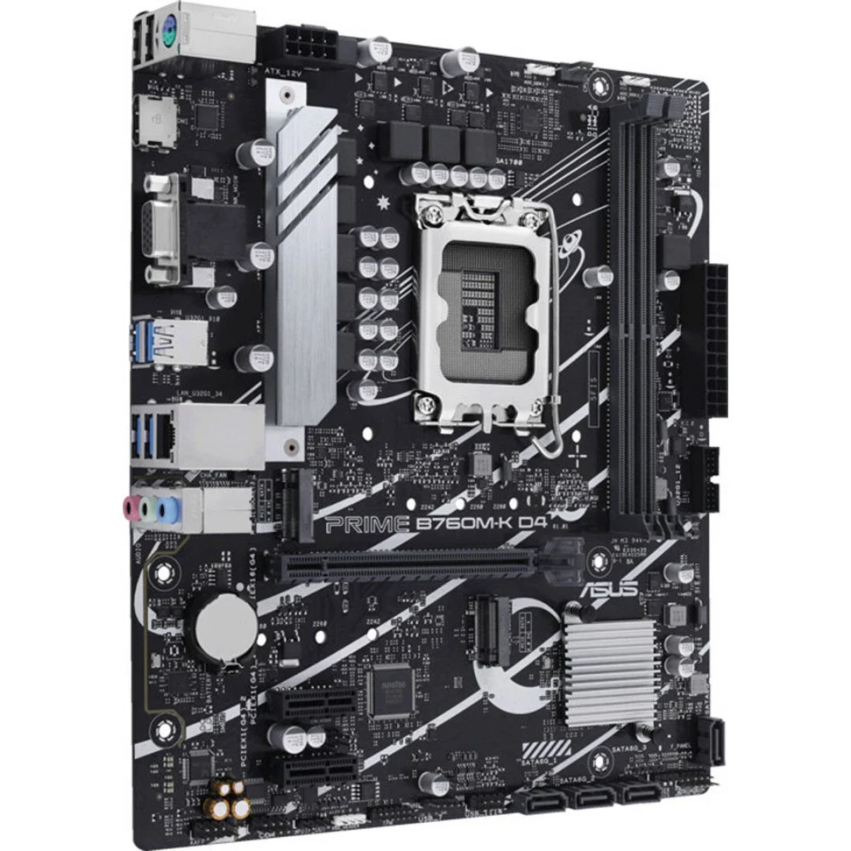 لوحة أم Asus Intel B760 DDR4 PCIe 4.0 PRIME B760M-K D4 - Image 2