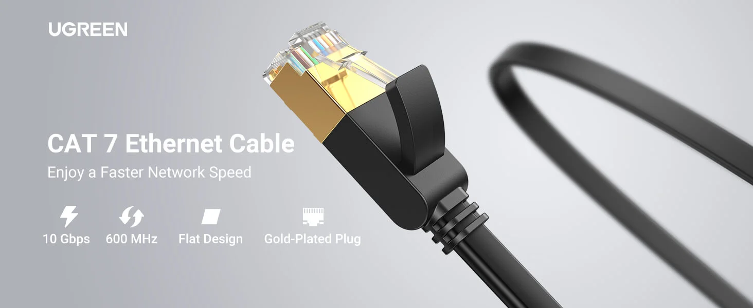 Ugreen Cat7 U/FTP RJ45 Ethernet Patch Cable 3m, 10Gbps 600MHz - Thumbnail 7