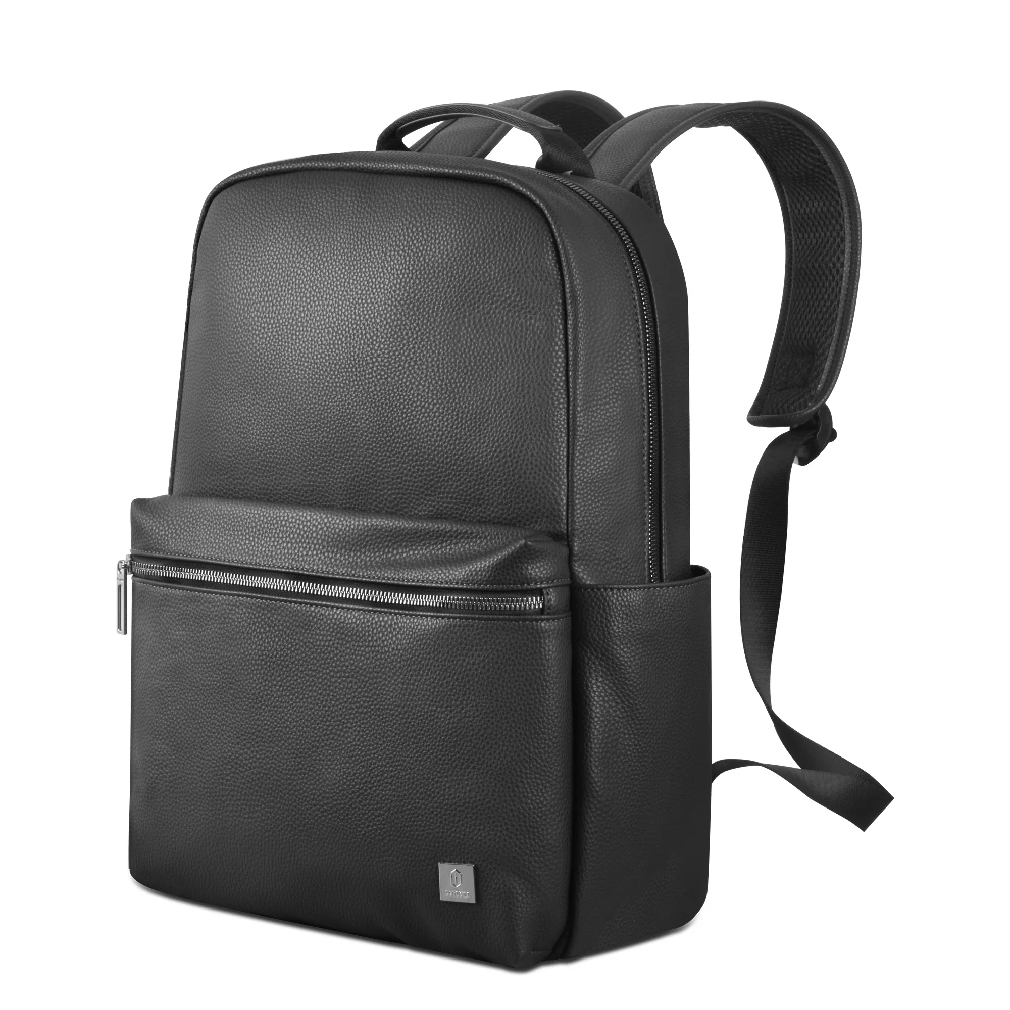 WIWU Osun PU Leather Laptop Backpack for Daily Use – Black - Image 2