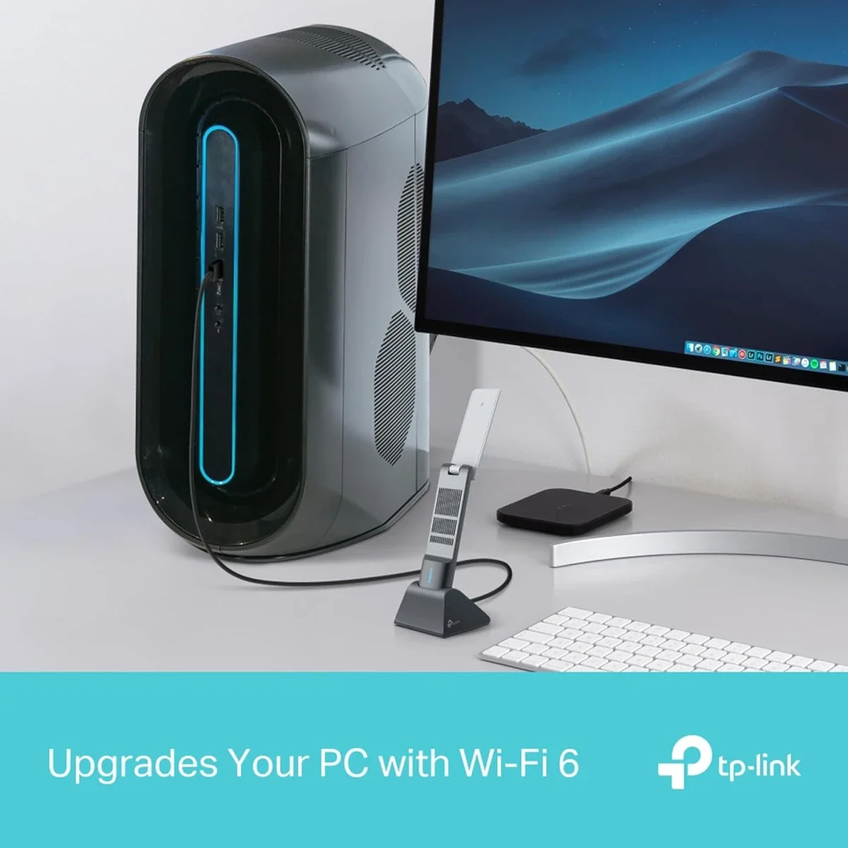 جهاز هوائي لاسلكي للشبك على الانترنت يركب على TP-LINK Archer TX50UH AX3000 - USB بسرعة 3000Mbps مزدوج النطاق - أسود - Image 8