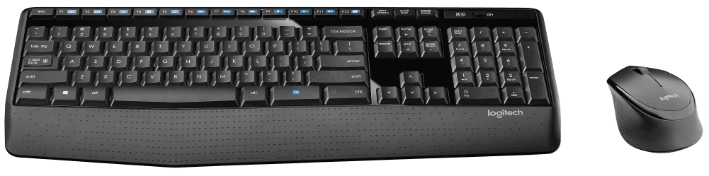 مجموعة لوحة مفاتيح وفأرة لاسلكية Logitech MK345 مع مسند راحة اليد - أسود - Thumbnail 6