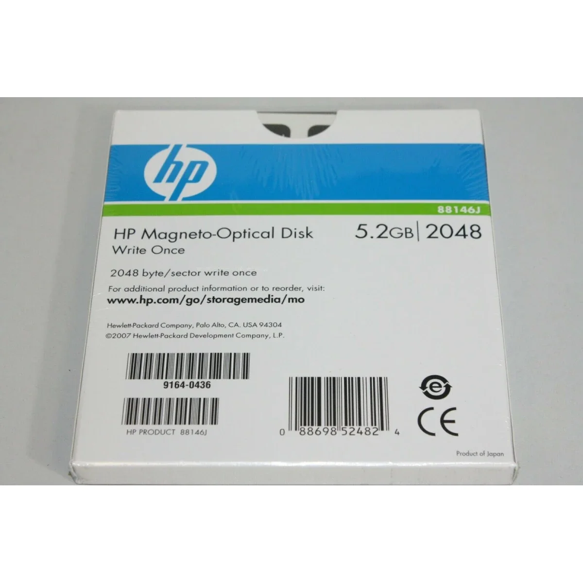 قرص مغناطيسي ضوئي HP 88146J للكتابة مرة واحدة بسعة 5.2GB