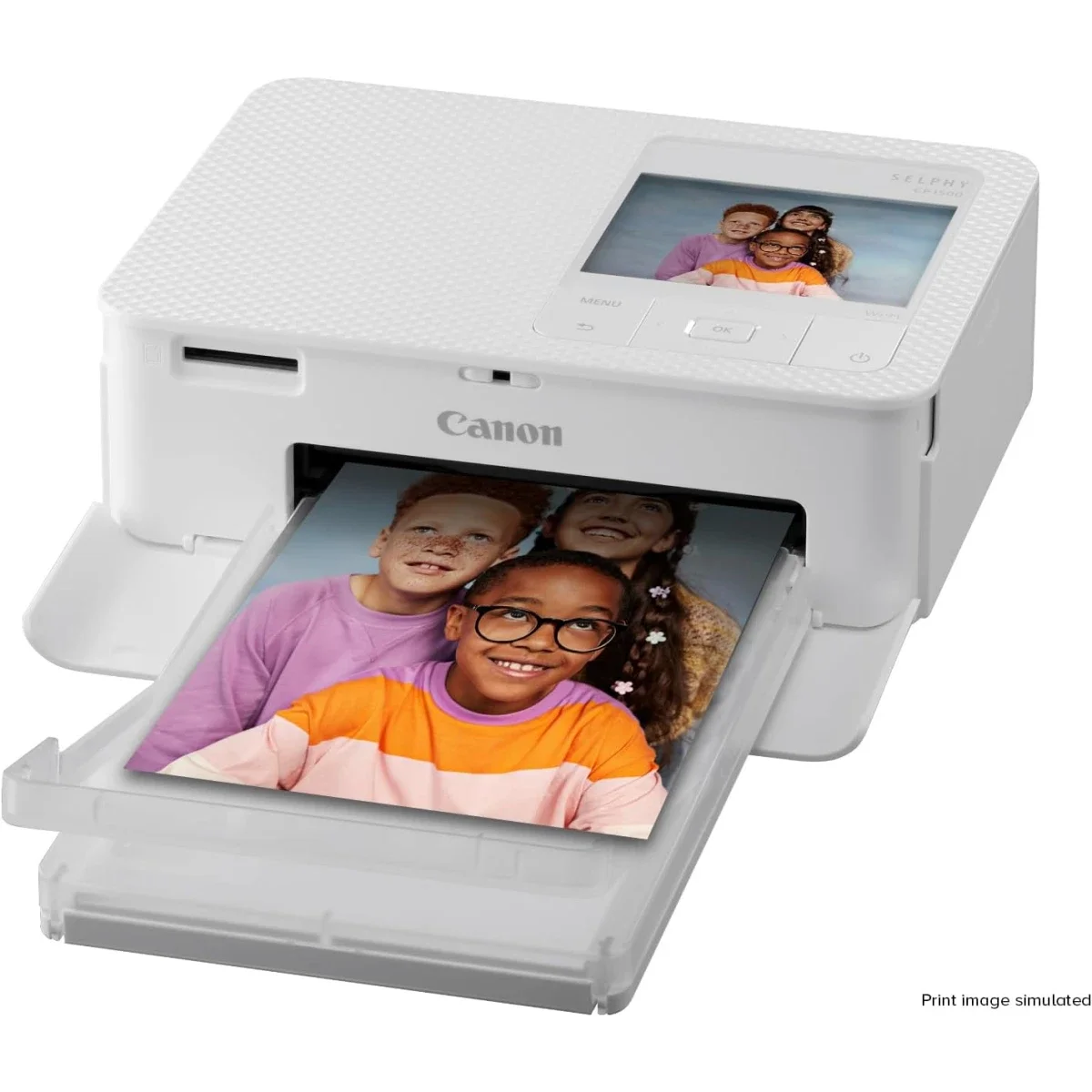 Canon SELPHY CP1500 Wireless Compact Photo Printer, 3.5-Inch Display, Editing & Filters, White