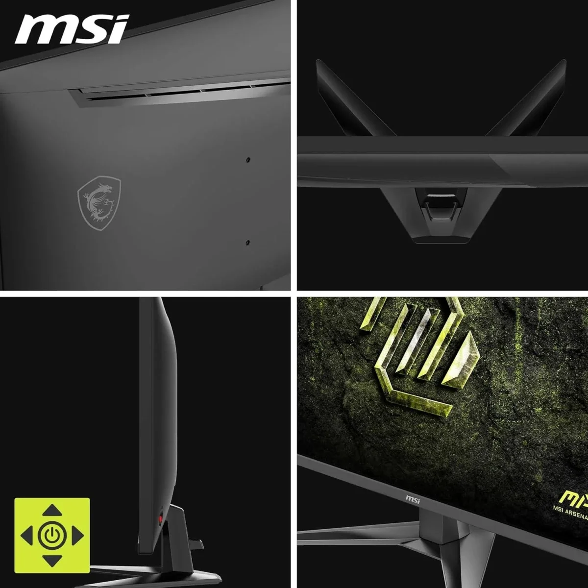 MSI 32-Inch WQHD Rapid VA Gaming Monitor, 180Hz, 0.5ms - MAG 325QF E18V - Thumbnail 5