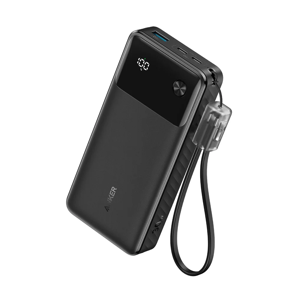 باور بانك Anker A1384H11 سعة 20000 مللي أمبير ساعة بقدرة 30 واط PD - أسود