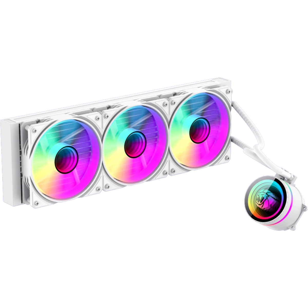 GameMax IceBurg 360 Infinity WH White 360mm ARGB AIO Liquid CPU Cooler