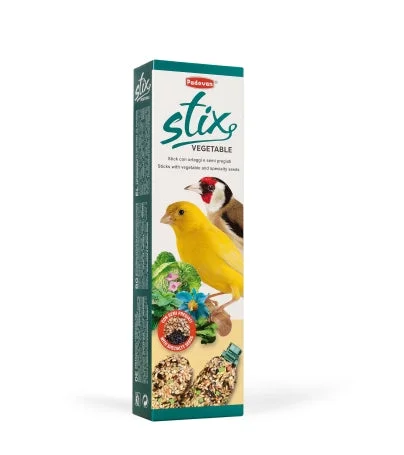 أعواد مكمل غذائي Padovan Stix لطيور الكارديليني والكناري بالخضار والأعشاب - Image 2