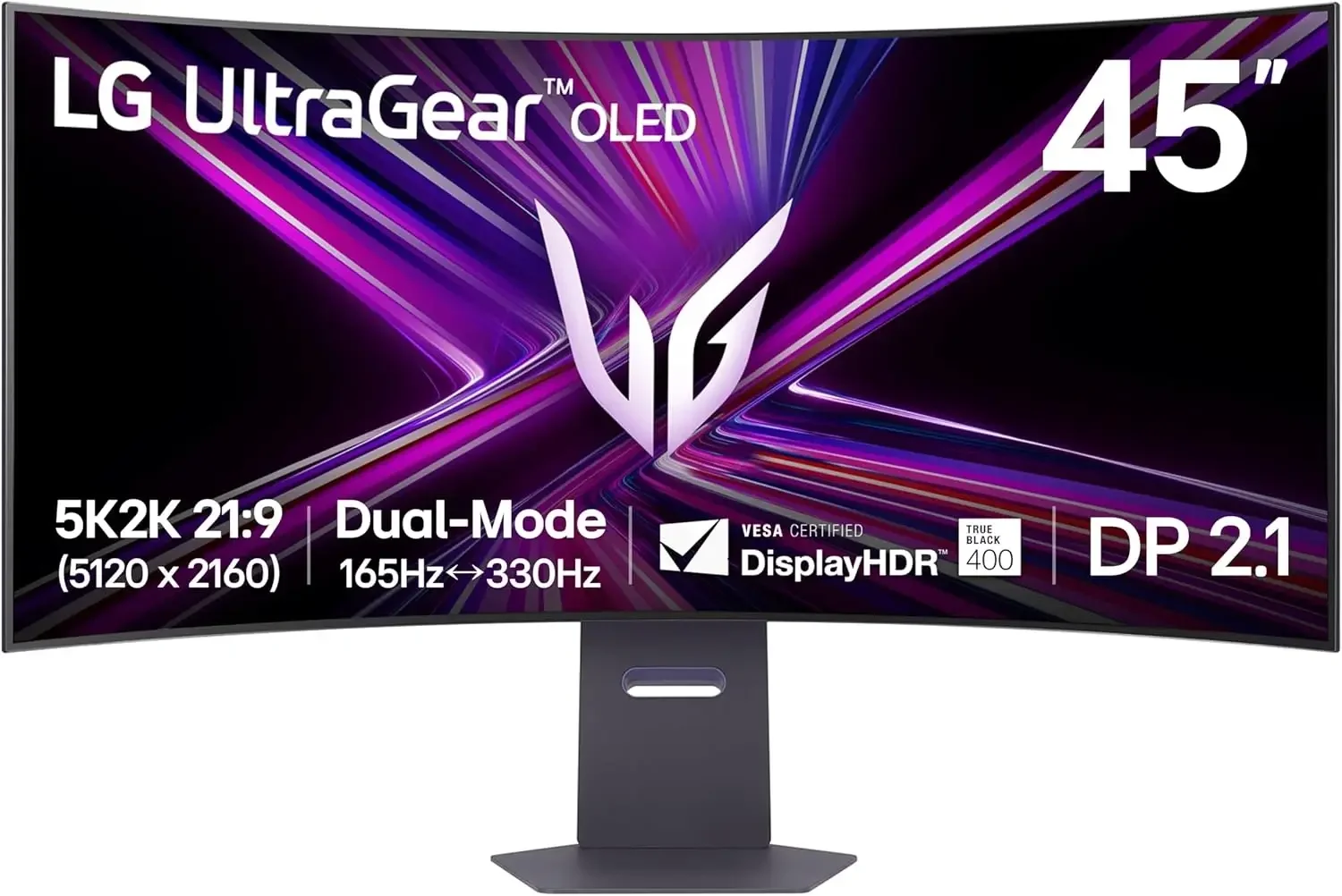 LG 45GX950A-B UltraGear 45-inch OLED Gaming Monitor Dual-Mode 5K2K 0.03ms