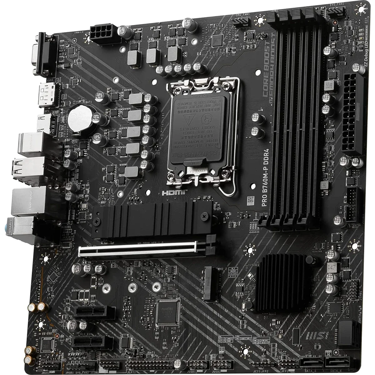لوحة أم MSI PRO B760M-P DDR5 بشريحة Intel B760 مع PCIe 4.0 و2x M.2 - Image 3