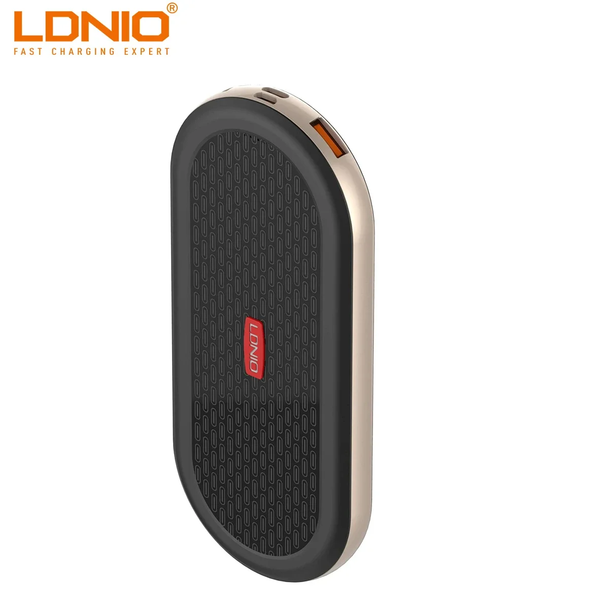 بطارية محمولة LDNIO PR1021 بسعة 10000mAh مع منفذي USB-A - أسود