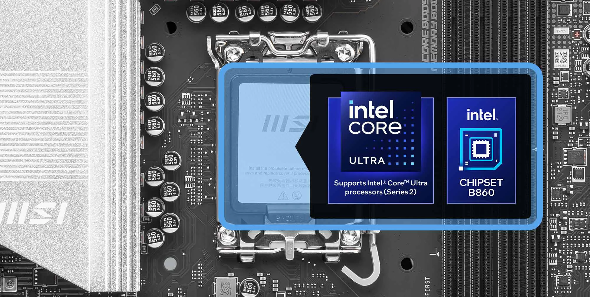 MSI PRO B860M-B mATX Motherboard LGA 1851 DDR5 PCIe 5.0 M.2 Gen5 5G LAN - Thumbnail 8