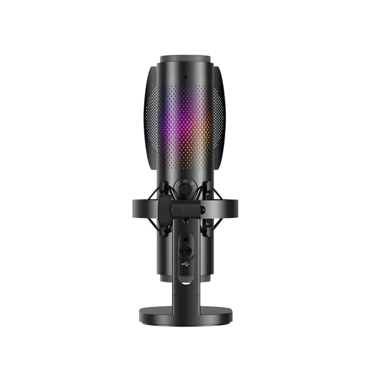 ميكروفون مكثف للألعاب Boya K9 RGB USB-C مع طقم فلتر بوب وحامل مضاد للصدمات - أسود - Image 5