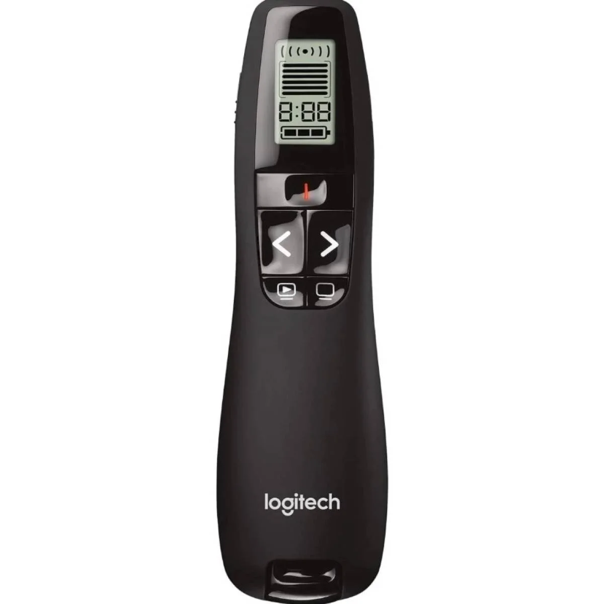 Logitech R700 Wireless Presentation Remote, 2.4 GHz, Red Laser, 30 m Range, LCD Timer, Black - Thumbnail 4