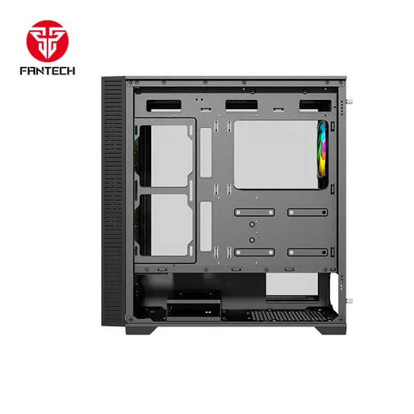 صندوق كمبيوتر Fantech RHOMBUS XL CG84 ميد تاور مع 4 مراوح ARGB - أسود - Thumbnail 5
