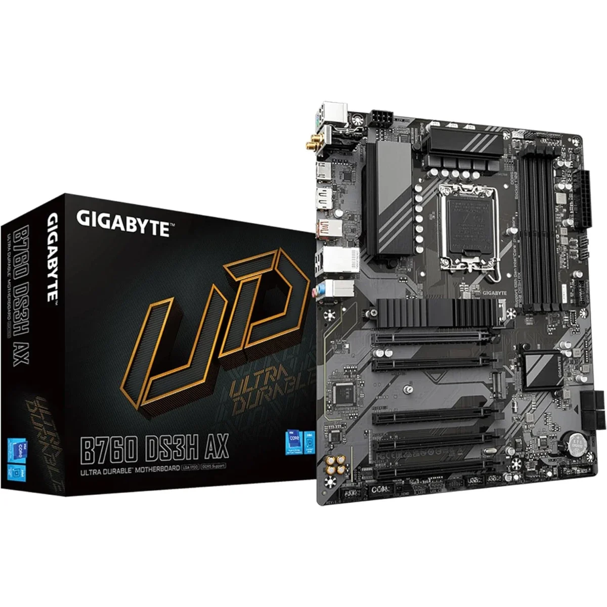 لوحة أم GIGABYTE B760 DS3H AX ATX DDR5 Wi‑Fi 6E Intel B760