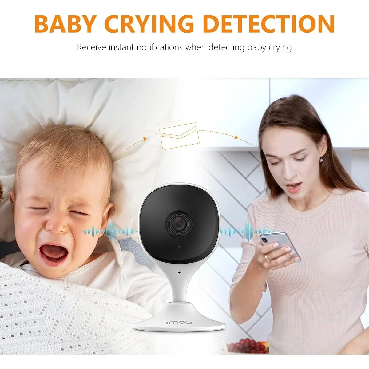 IMOU Cue 2C 1080p Wi-Fi Indoor Security Camera with Night Vision - Thumbnail 7