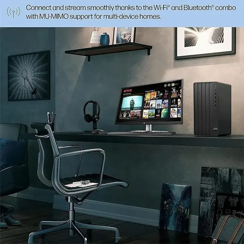 كمبيوتر مكتبي HP Pro Tower 290 G9 بمعالج Intel Core i3-13100 الجيل 13، رام 8GB DDR4، تخزين 512GB SSD، Wi-Fi 6، Bluetooth 5.3، DOS – D79SSAT - Thumbnail 2
