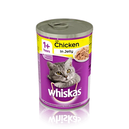 طعام قطط رطب Whiskas جيلي بالدجاج 390 غرام