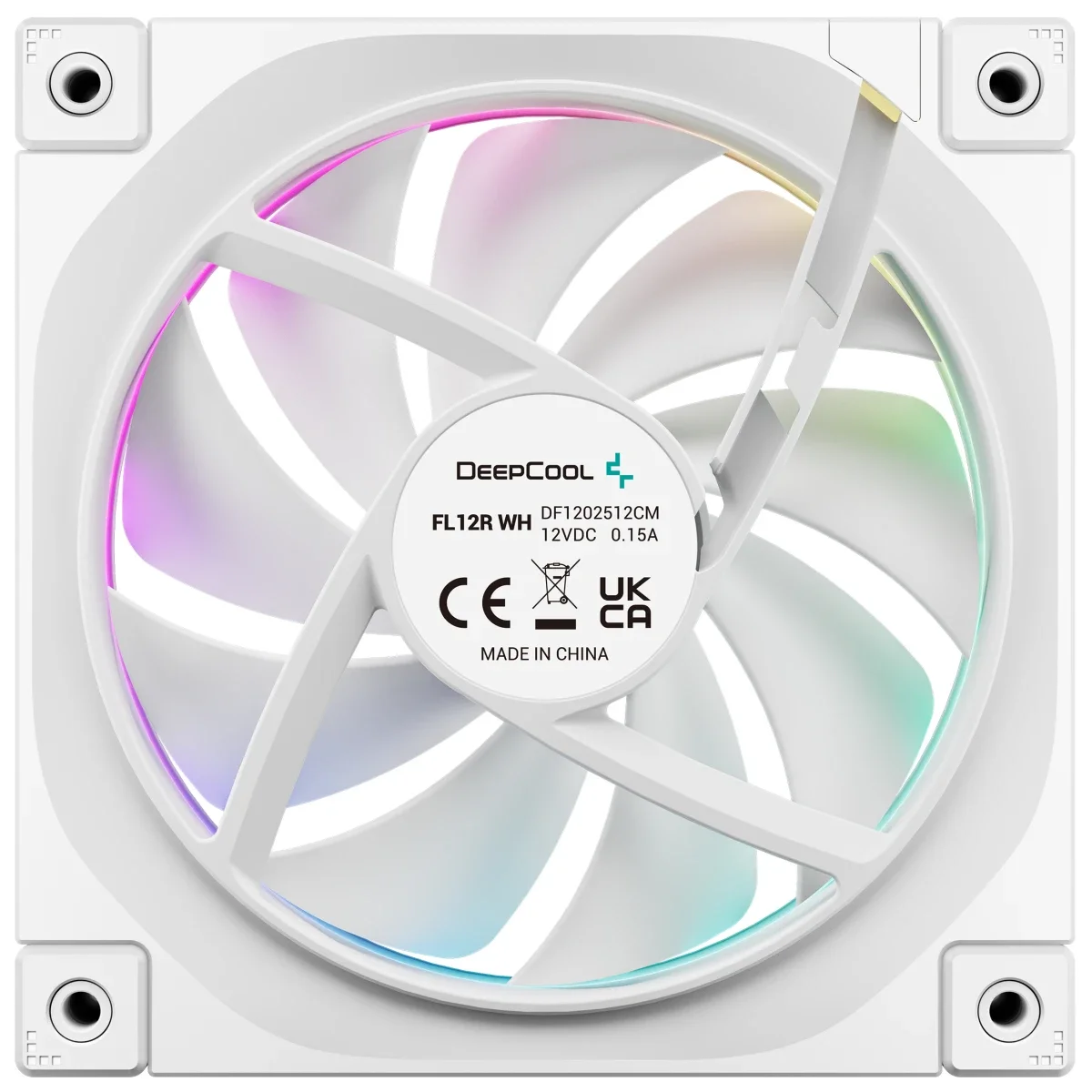 DeepCool FL12R 120mm Reversed Blade ARGB PWM Case Fan White - Image 5