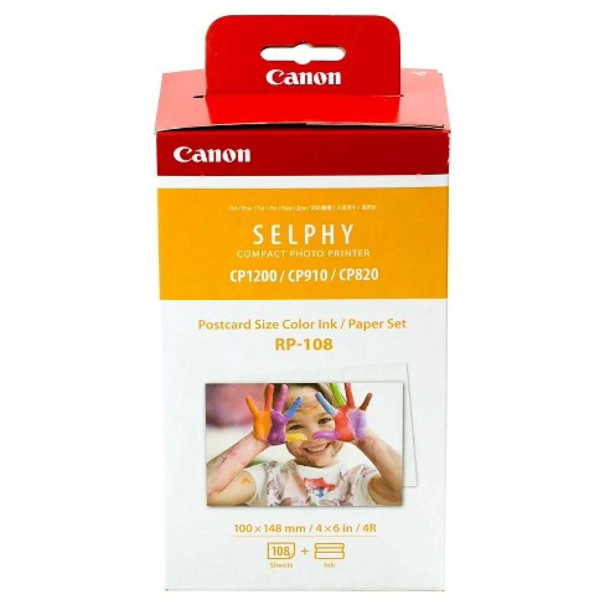 Canon RP-108 Ink and Paper Set, Postcard Size, 108 Prints