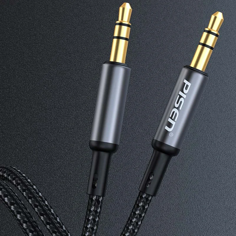 كيبل صوت Pisen LH-YP01-1000 AUX 3.5 مم مجدول بسبيكة ألمنيوم، 1 متر - Thumbnail 13