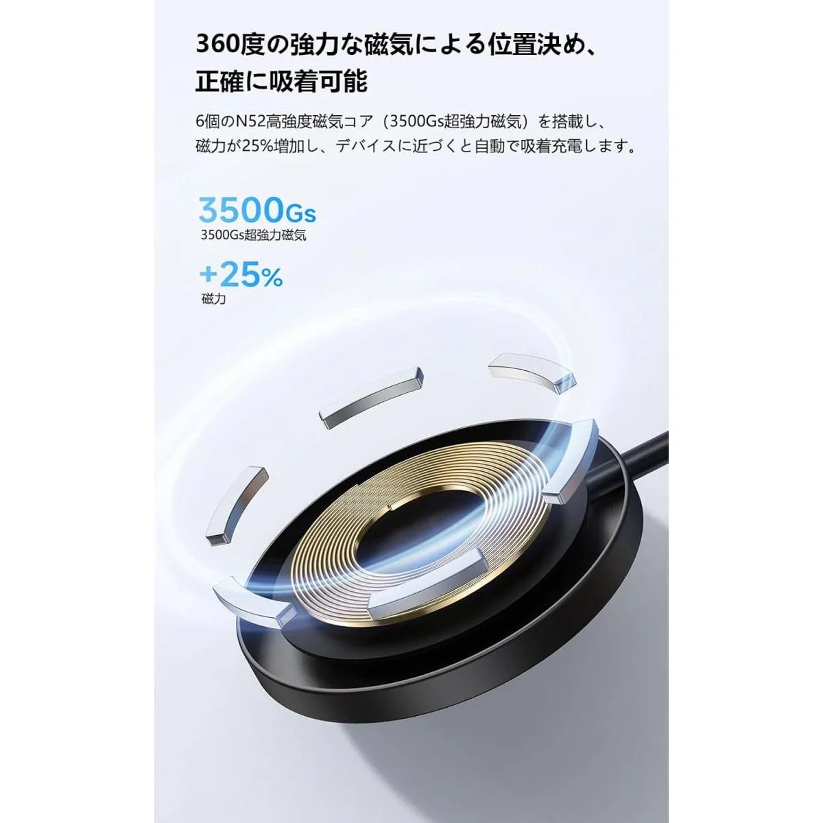 Mcdodo CH-4360 Magnetic Wireless Charger 15W, Ultra-Thin Black - Thumbnail 3