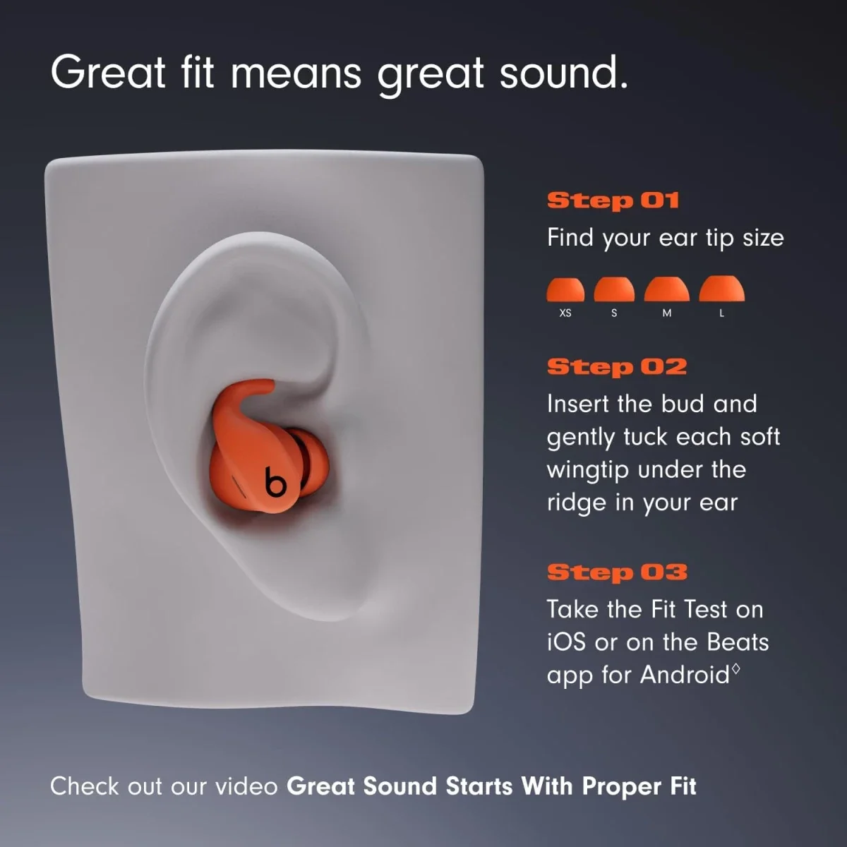 Beats Powerbeats Fit Wireless Noise Cancelling Workout Earbuds, Gray - Thumbnail 3