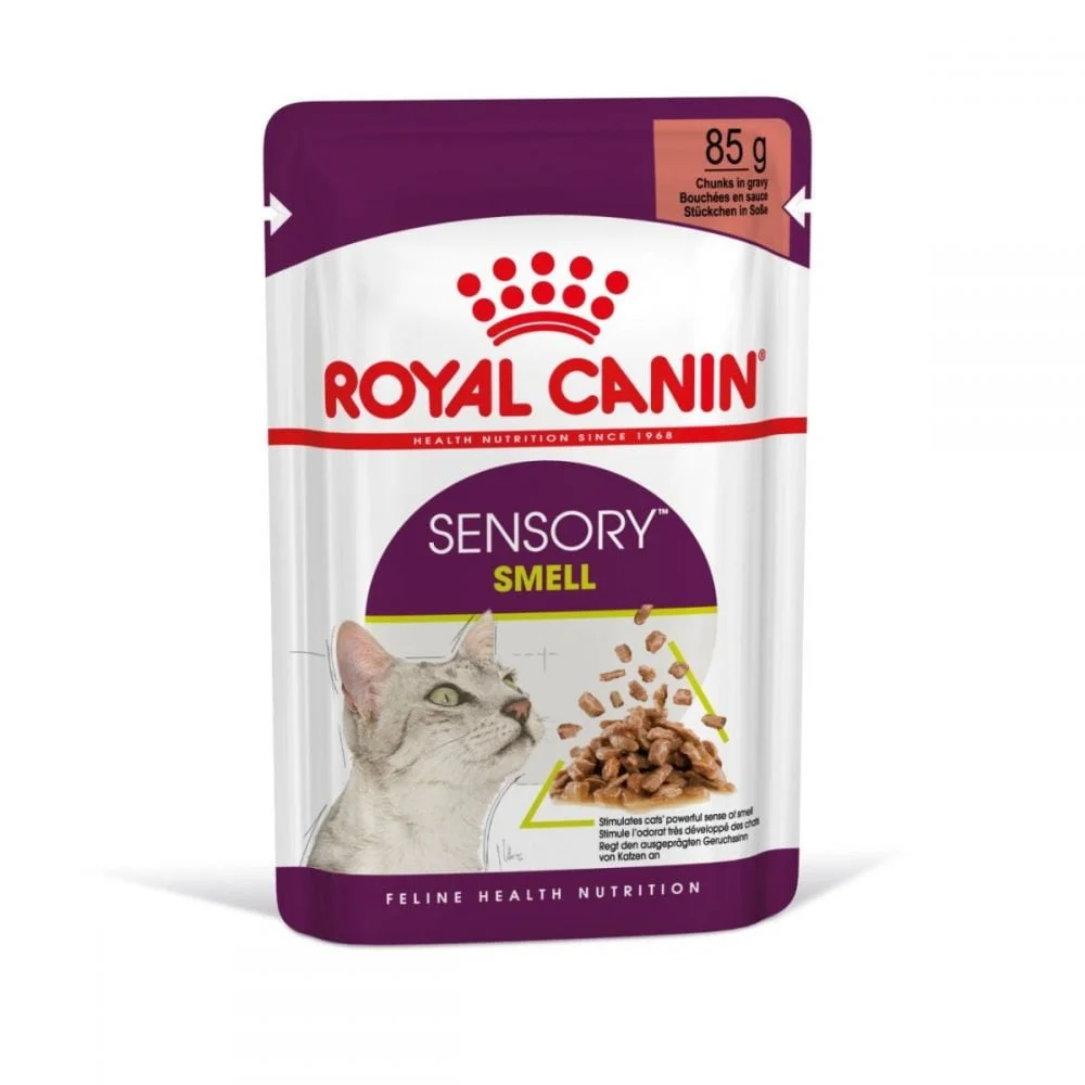 طعام قطط رطب Royal Canin Sensory Smell بالمرق 85 غرام