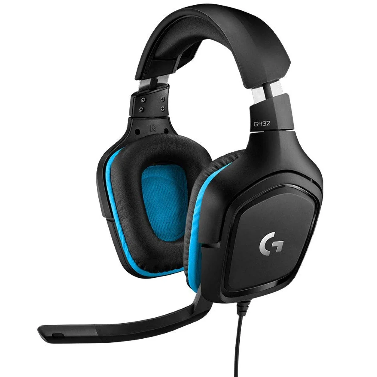 Logitech G432 Wired Gaming Headset with 7.1 Surround Sound, Black/Blue - Thumbnail 2