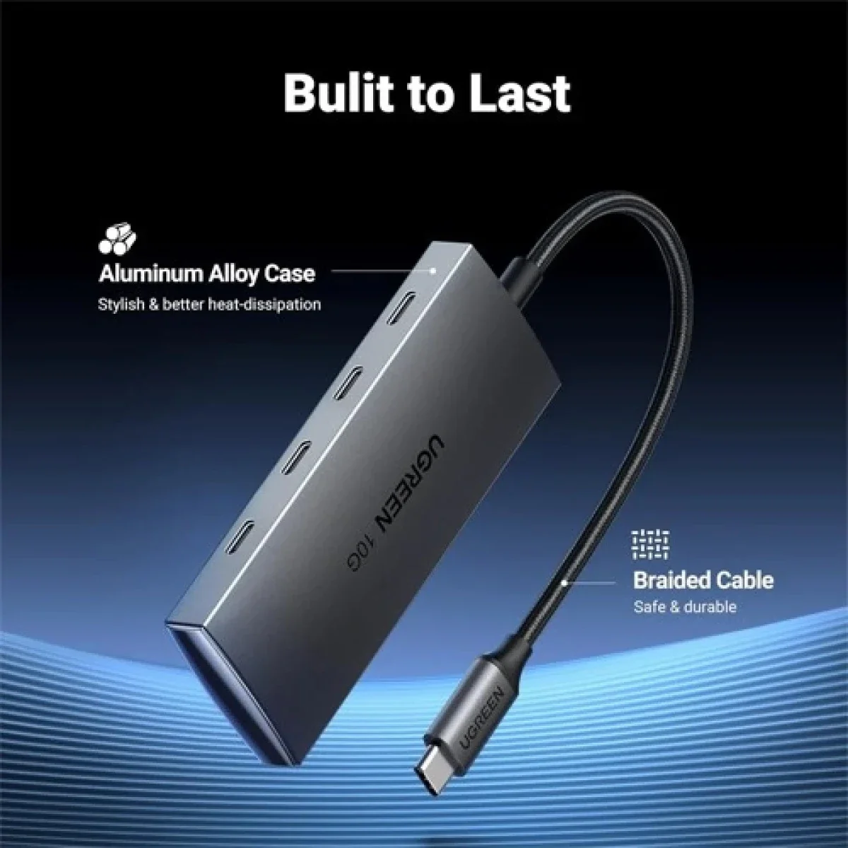 Ugreen 15651 USB-C Hub 10Gbps 4-Port USB-C 3.2 - Image 2