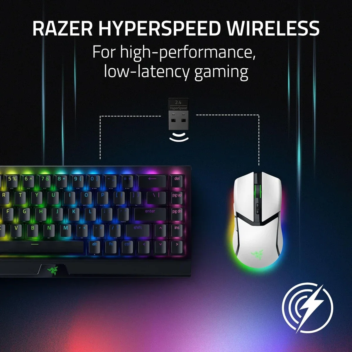 ماوس ألعاب لاسلكي Razer Cobra Pro بمستشعر بصري 30K، أبيض - Thumbnail 2